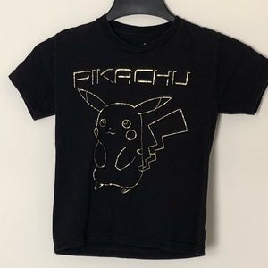 Black Pokémon Pikachu T-Shirt X-Small